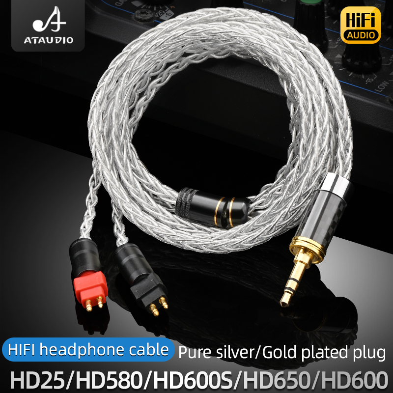 Sennheiser Headphone Hd 25 - ATAUDIO HiFi Pure Silver 2.5mm 3.5mm