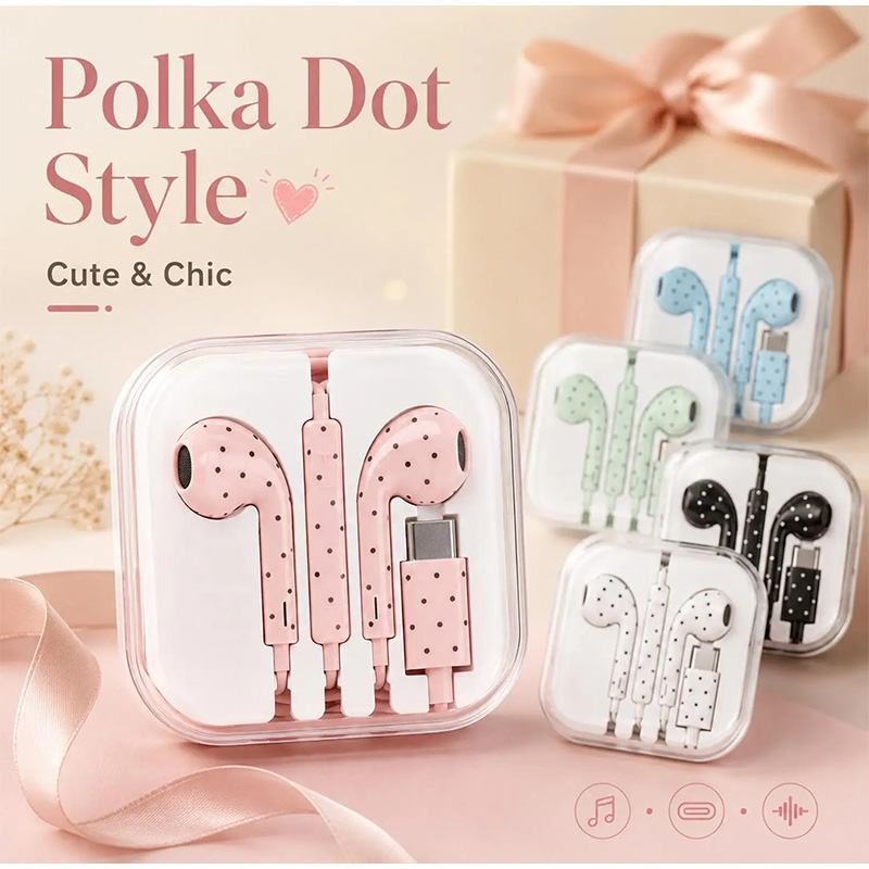 In-ear Earphone With Polka Dot - Usb C Earphone review and price