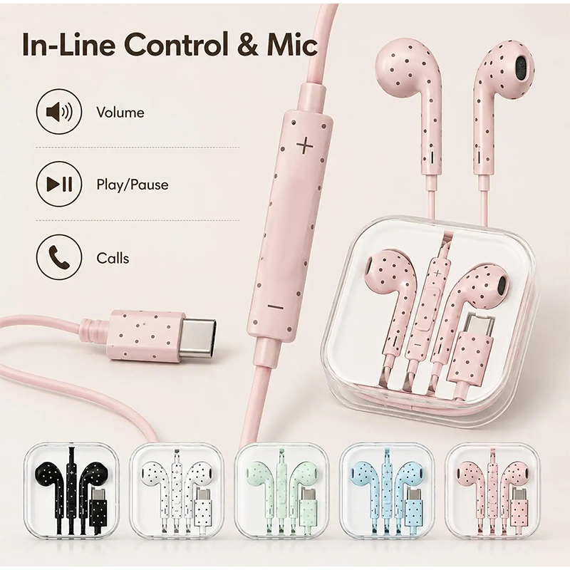 In-ear Earphone With Polka Dot - Usb C Earphone review and price