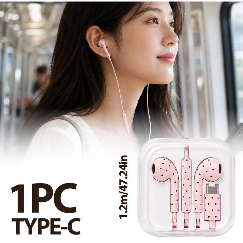 In-ear Earphone With Polka Dot - Usb C Earphone review and price